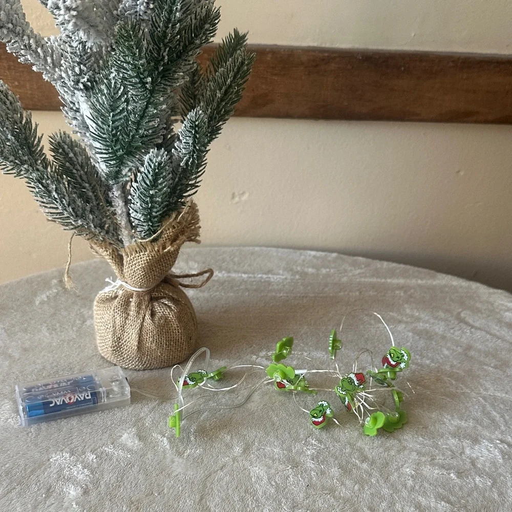 Hobby Lobby green Grinch LED String Lights
